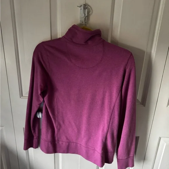 L.L. Bean Plum Fleece Jacket Soft and Stretchy - Picture 8 of 8
